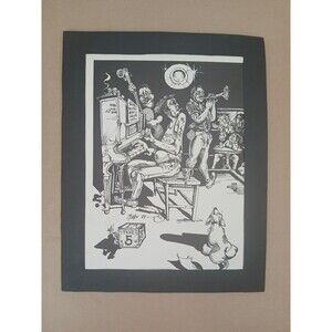 Rare 1979 Art Print Julie Kahn & Michael Rother Music Jazz 9.5" X 12.5"